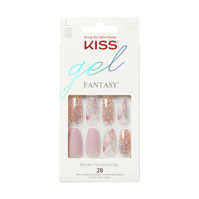 Thonj artificialë KISS Glam Fantasy Nails Dreams, 28 copë