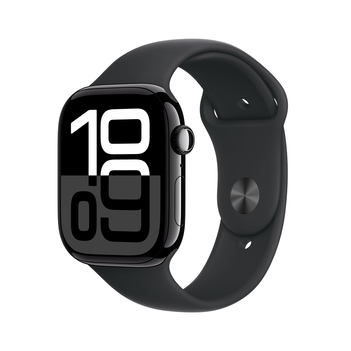 Apple Watch S10 GPS, 46mm, Jet Black Aluminum Case with Black Sport Band, M/L Apple Watch S10 GPS, 46mm, Jet Black Aluminum Case with Black Sport Band, M/L