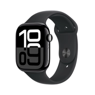 Apple Watch S10 GPS, 46mm, Jet Black Aluminum Case with Black Sport Band, M/L Apple Watch S10 GPS, 46mm, Jet Black Aluminum Case with Black Sport Band, M/L