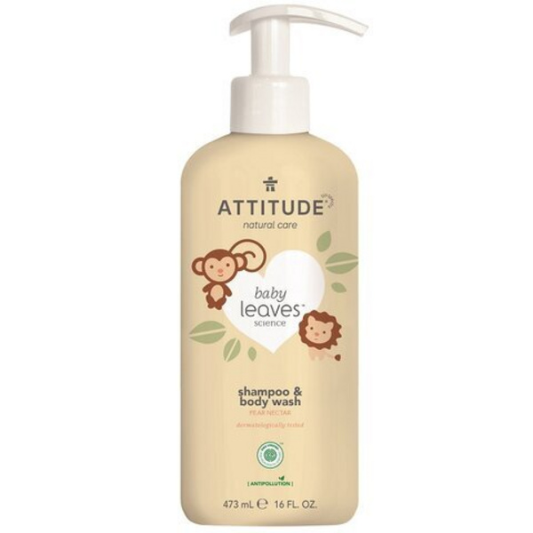 Shampo për trup Attitude Baby Leaves, 473 ml