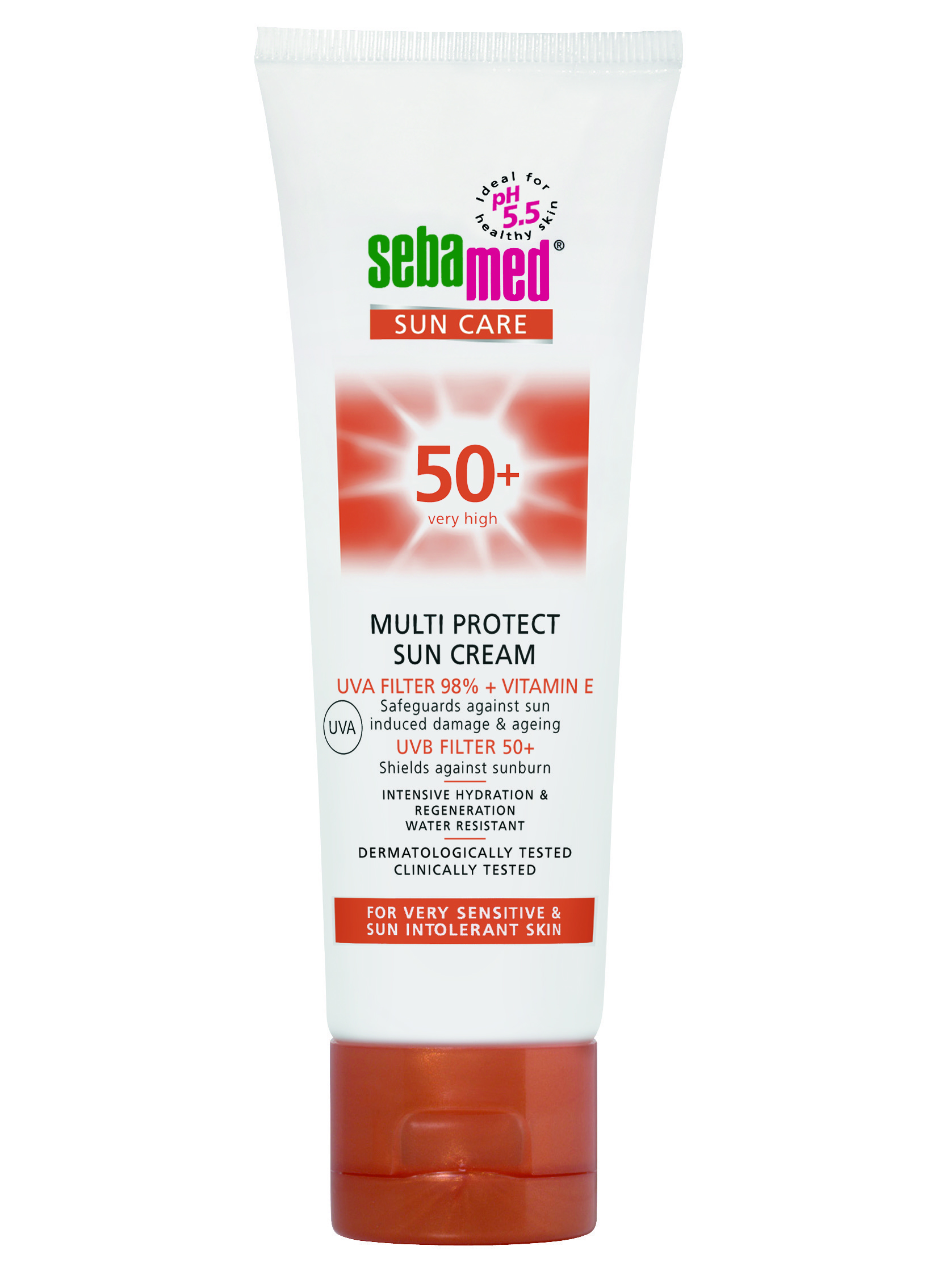 Krem për mbrojtje ndaj diellit SPF 50+ Sebamed, 75ml
