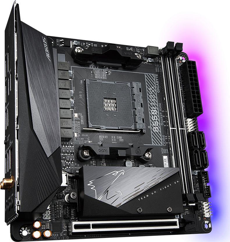 Pllakë amë Gigabyte B550I Mini ITX, AMD B550