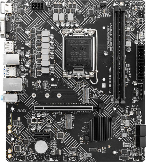Pllakë amë MSI PRO H610M-G