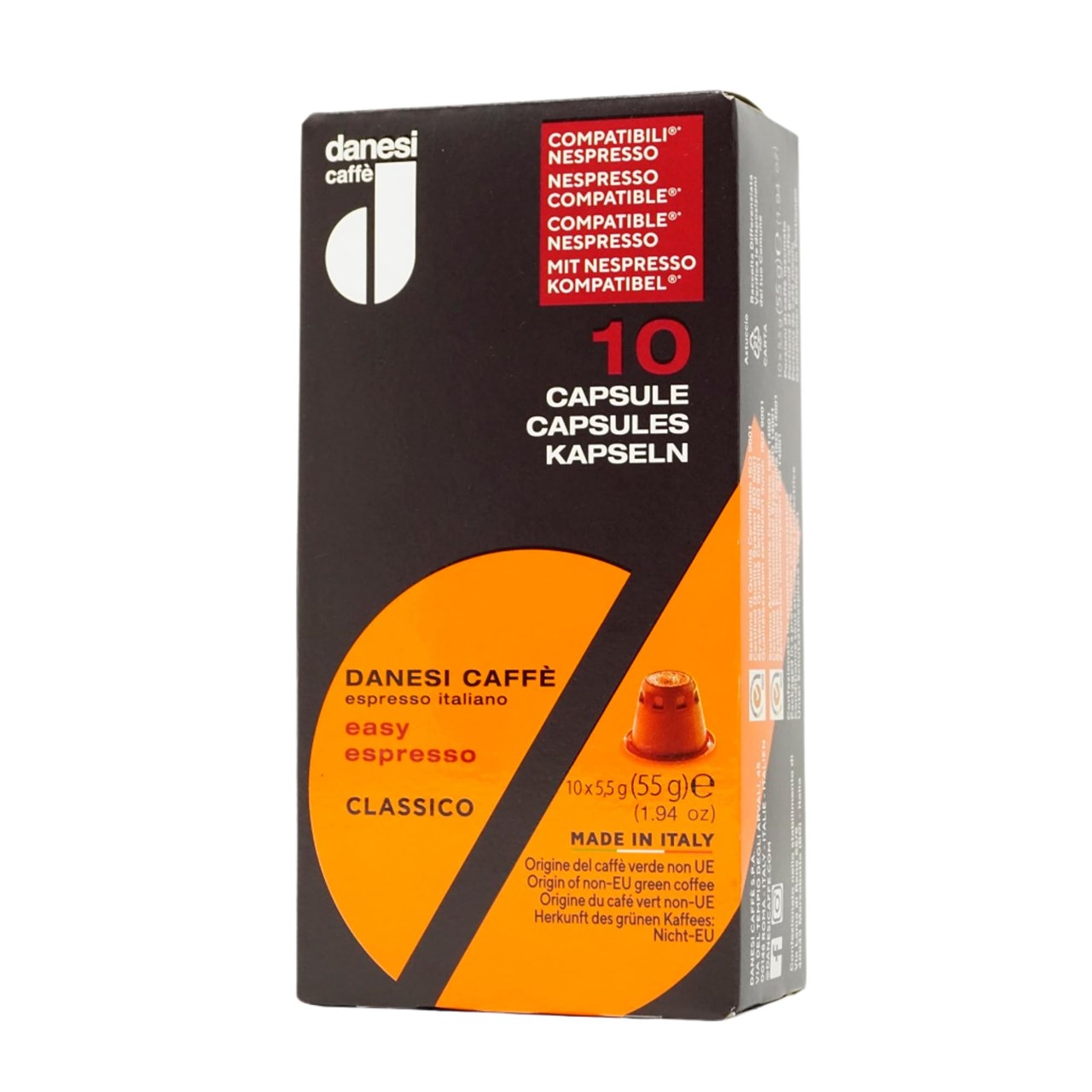 Kafe kapsula Danesi N format, 55gr, 10 copë