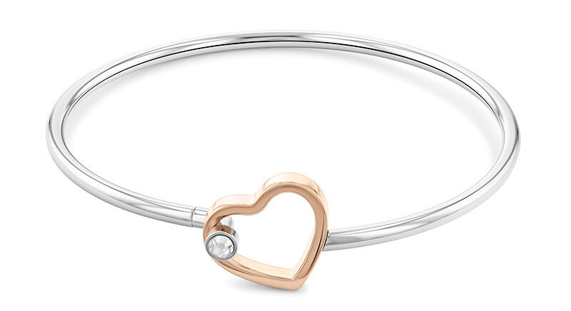 Tommy Hilfiger Bangle Minimal Hearts Two-Tone