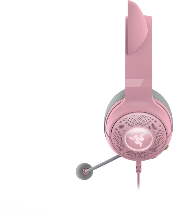 Kufje Razer Kraken Kitty V2, rozë