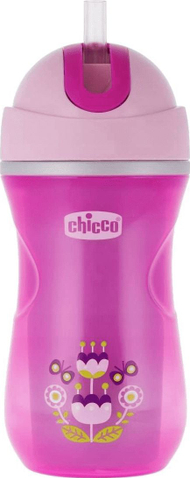 Shishe për fëmijë Chicco, 266ml, rozë