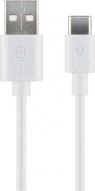 Kabllo Goobay USB-C - USB-C (59130), 2 m, e bardhë Kabllo Goobay USB-C - USB-C (59130), 2 m, e bardhë