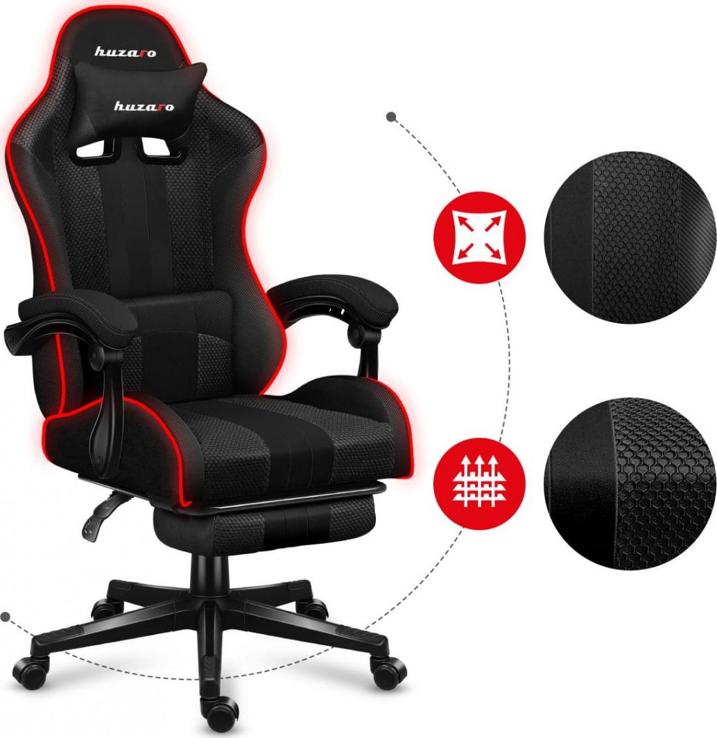 Karrige Huzaro Force 4.7 RGB, e zezë