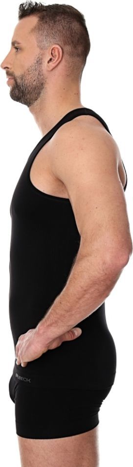 Maicë e brendshme për meshkuj Brubeck Comfort Cotton, S, e zezë