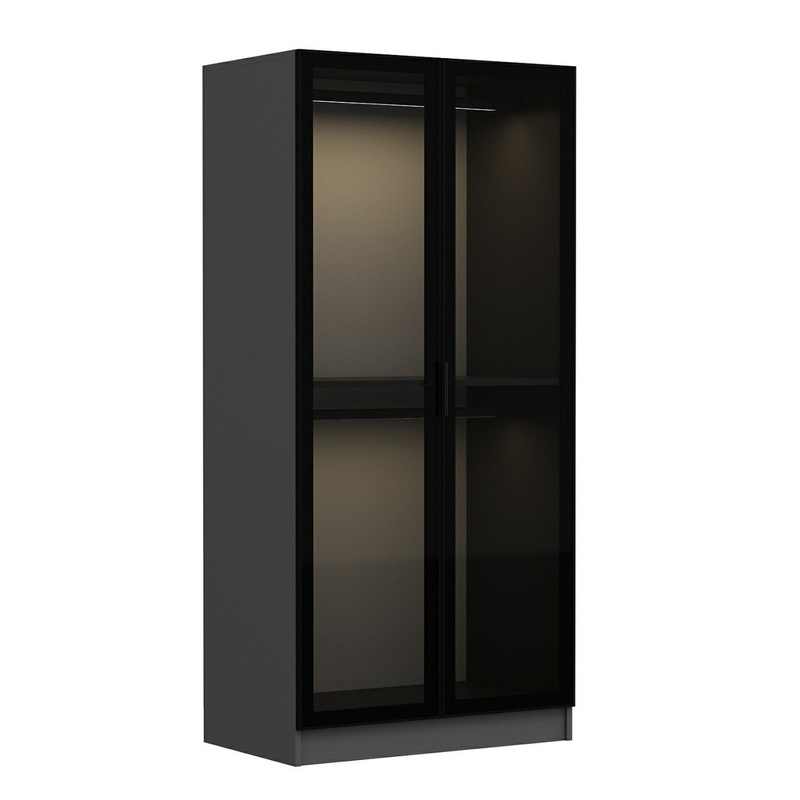 Dollap Rrobash Kale Glass antracit, zezë, antracit