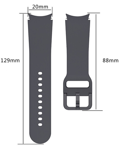Rrip silikoni 4wrist për orë smart, rozë