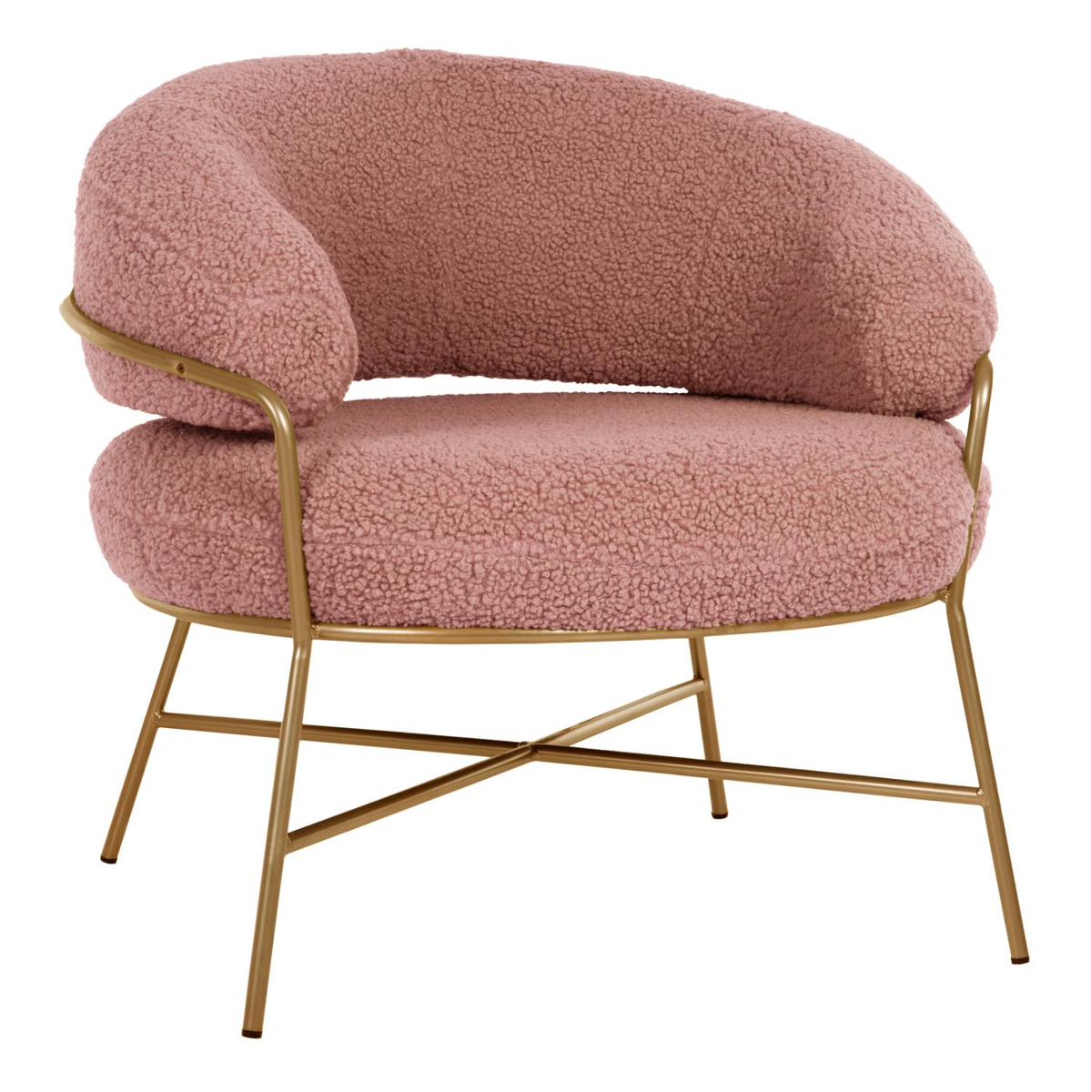 Kolltuk Trudi 84x79x76Hcm (HM8639.22), rozë/ ari