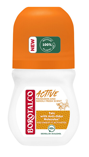 Deodorant Roll-On Borotalco Mandarin dhe Neroli Active, 50 ml