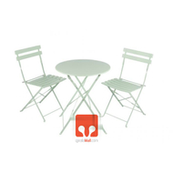 Bistro set 3 pjesë, e gjelbërt, ST4x20mm Bistro set 3 pjesë, e gjelbërt, ST4x20mm