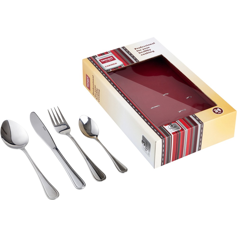 Set i pirunave, lugëve dhe thikave 24 copë, Lamart LT5001 CARMEN