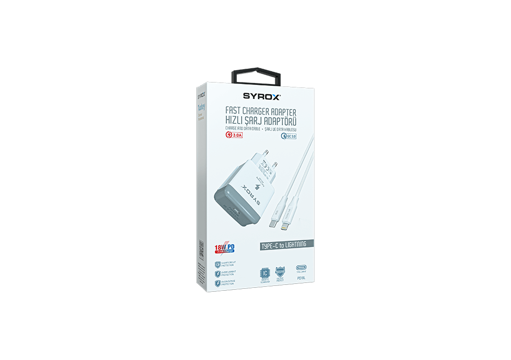 Karikues Syrox PD18L 18W PD, i bardhë