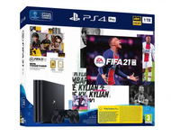 Konzolë PlayStation 4 Pro, 1TB, shasi Gamma, e zezë + videolojë FIFA 21 + 2x kontrollues DualShock 4