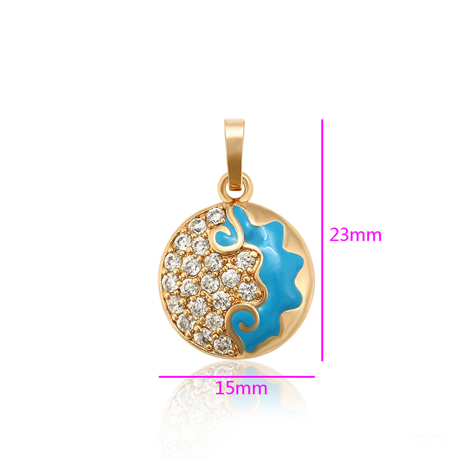 Varëse elegante e praruar në ari 18 karatësh mbretërore orientale VE18KMO, ari/kaltër