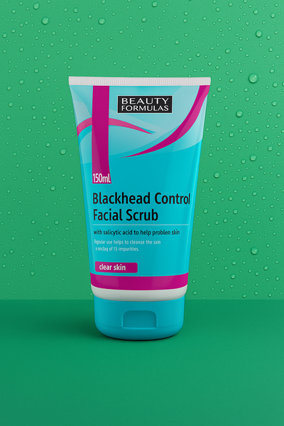 Skrab për fytyrë Beauty Formulas Blackhead Control, 150 ml