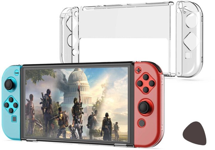 Mbrojtëse DOBE 360 për Nintendo Switch Oled, transparente