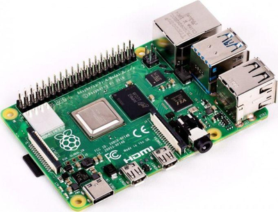 Set mini kompjuter dhe aksesorë Raspberry Pi 4 Model B, RAM 2GB, i zi/kuq