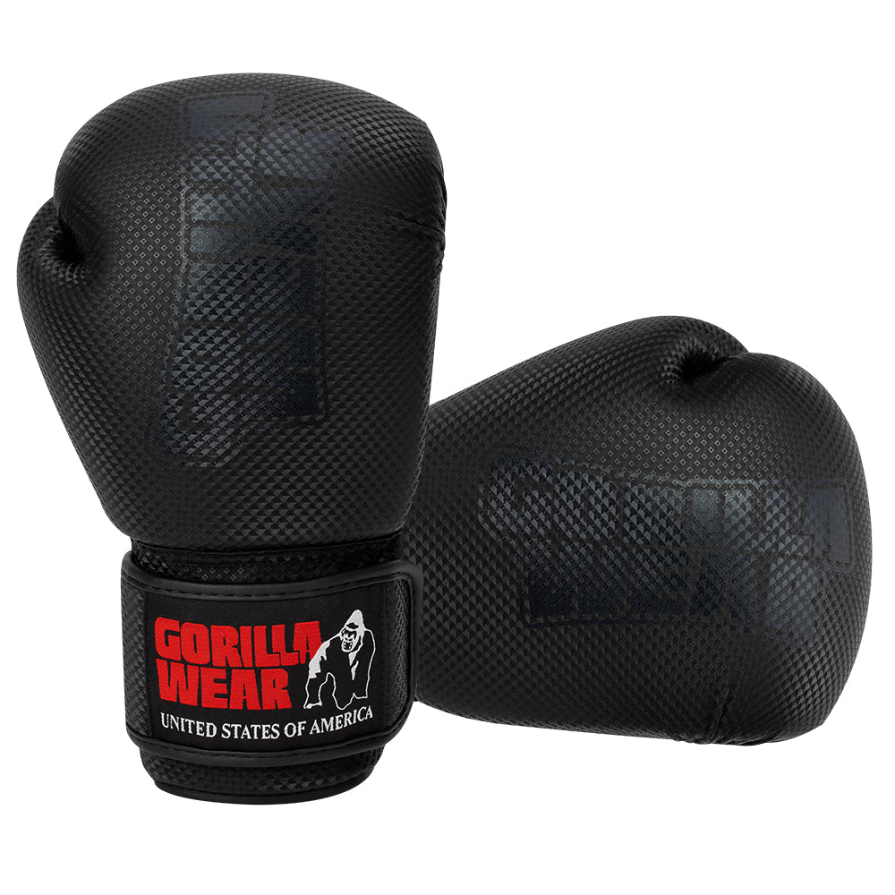 Montello Boxing Gloves - Black, 14oz