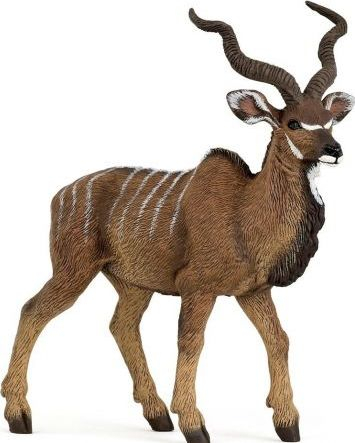 Lodër Papo Greater Kudu Antelope Figurine, 1 copë, shumëngjyrëshe