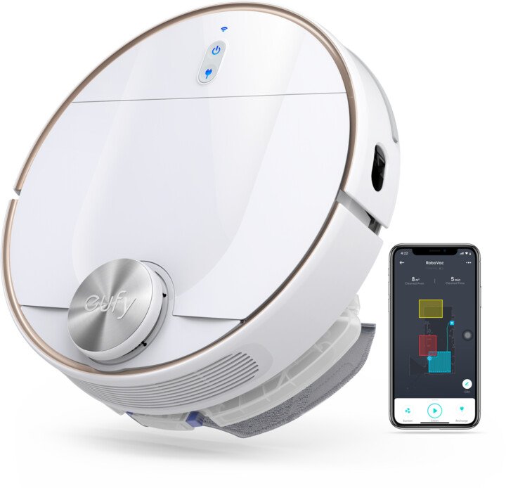 Fshesë robotike Anker Eufy Robovac L70 Hybrid-White (Vacuum & Mopping), e bardhë