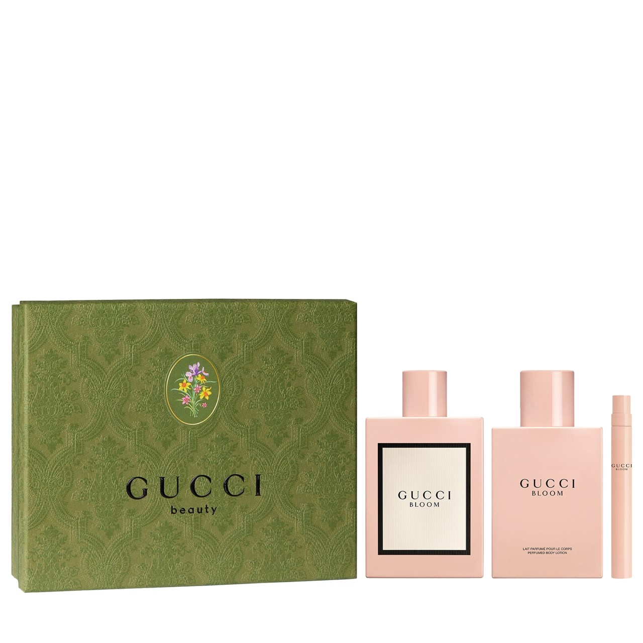 Set Eau De Parfum Gucci Bloom 100 ml + 10 ml + Losion Trupi 100 ml