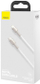 Kabllo BASEUS Cafule Series, USB-C - Lightning, M/M, 20W, 1m, e bardhë