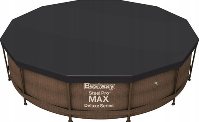 Mbulesë pishine Bestway (58037), 366 cm, e zezë