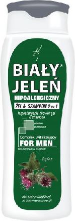 Shampon hipoalergjik 2në1 për meshkuj Bialy Jelen, 300 ml