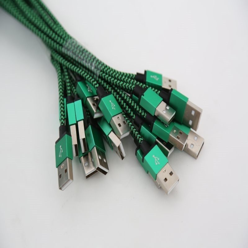 Kabllo USB Omega (44039), 2A, 1m, e gjelbër