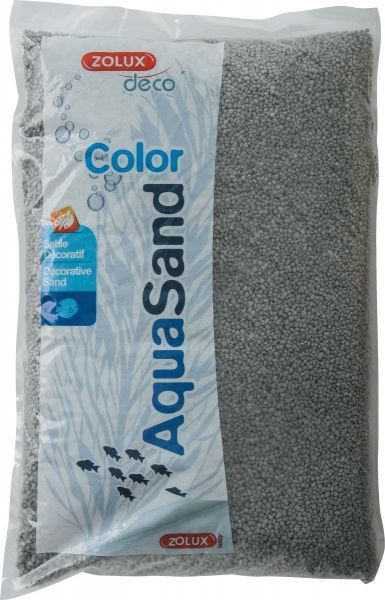 Zhavorr për themel akuariumi Zolux Aquasand, 5 kg, 2-3 mm, i hirtë