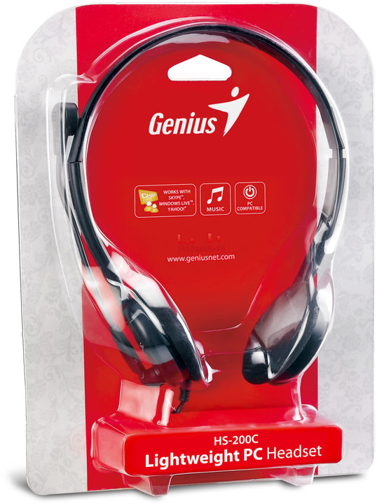 Kufje Genius HS-200C, të zeza