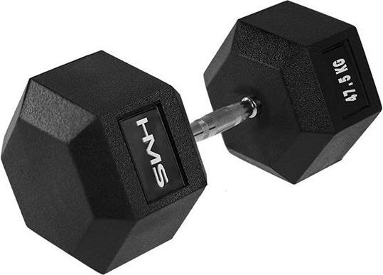 Shtanga për ushtrime HMS Hex Pro, 47.5kg, të zeza