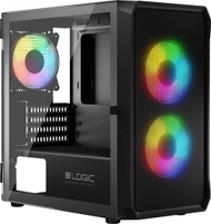 Kasë Logic Concept Portos Mini ARGB, e zezë, Mini Tower Kasë Logic Concept Portos Mini ARGB, e zezë, Mini Tower