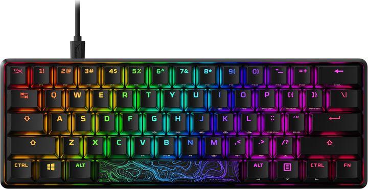 Tastierë HyperX Alloy Origins 60 (HKBO1S-RB-US / G), HyperX Red, US, e zezë