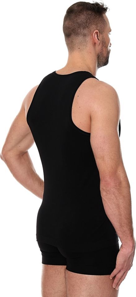 Maicë e brendshme për meshkuj Brubeck Comfort Cotton, S, e zezë