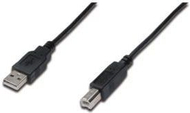 Kabllo Assmann USB A - USB B, 1.8m, e zezë