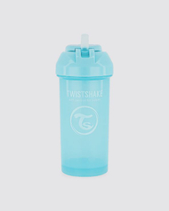 Gotë me Pipë Twistshake 360ml 6+ muaj, Blu Pastel