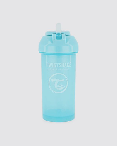Gotë me Pipë Twistshake 360ml 6+ muaj, Blu Pastel