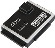 Kuti disku Media-Tech USB 3.0 - SATA/IDE,	e zezë