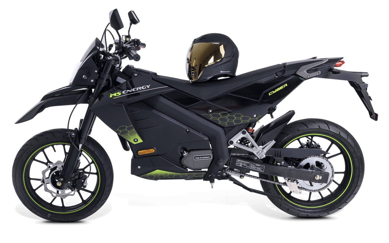 Motoçikletë elektrike MS Energy eMotorcycle Cyber, 3000W, 2 x 25.6 Ah 72 V, e zezë Motoçikletë elektrike MS Energy eMotorcycle Cyber, 3000W, 2 x 25.6 Ah 72 V, e zezë