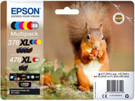 Ngjyrë për printer Epson 378XL+478XL Claria Photo HD (C13T379D4010), shumëngjyrëshe