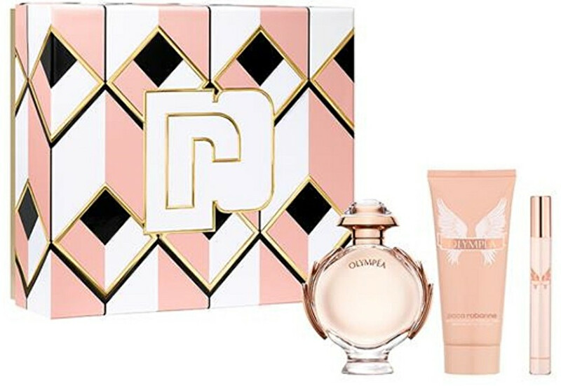 Set Paco Rabanne Olympea, Eau de Parfum 50 ml + Losion trupi 75 ml + Eau de Parfum 10 ml Set Paco Rabanne Olympea, Eau de Parfum 50 ml + Losion trupi 75 ml + Eau de Parfum 10 ml