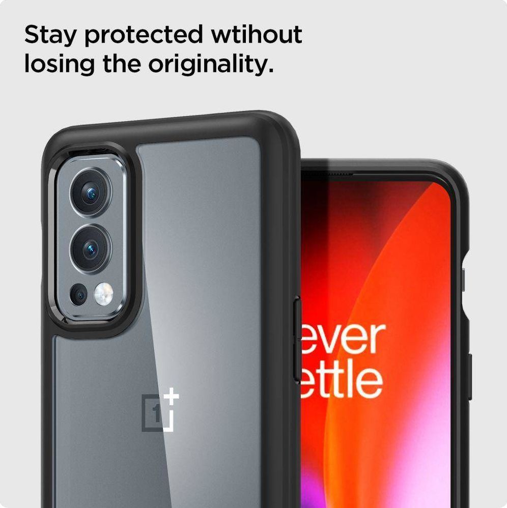 Mbrojtëse Spigen Ultra Hybrid për OnePlus Nord 2 5G, e zezë