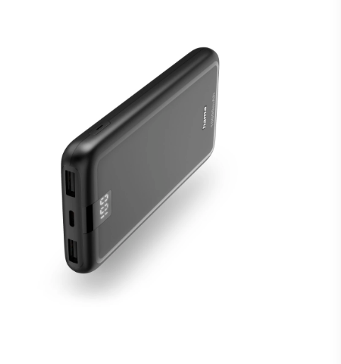 Power bank Hama "Performance 10", 10000mAh, e zezë