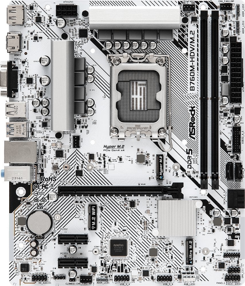Pllakë amë ASRock B760M-HDV/M.2, Intel B760, Micro ATX